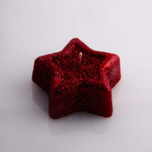 estrella rayada roja