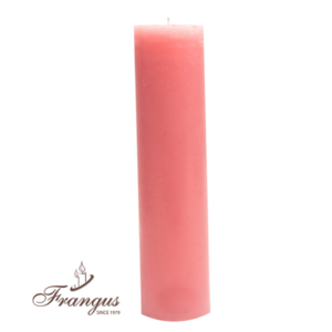 Vela cilindro #1, 1 unidad, 8x32 cm Rosado