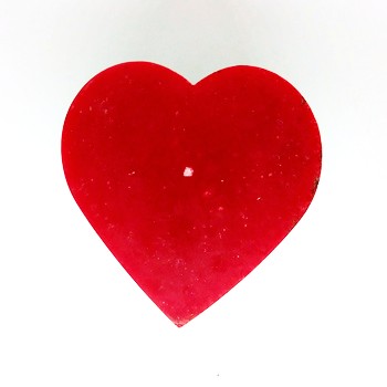 Corazón Decorado Grande Rojo