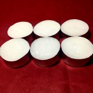 Vela Quemador blanca