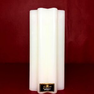 Velon Flor Mediano Rayado Blanco