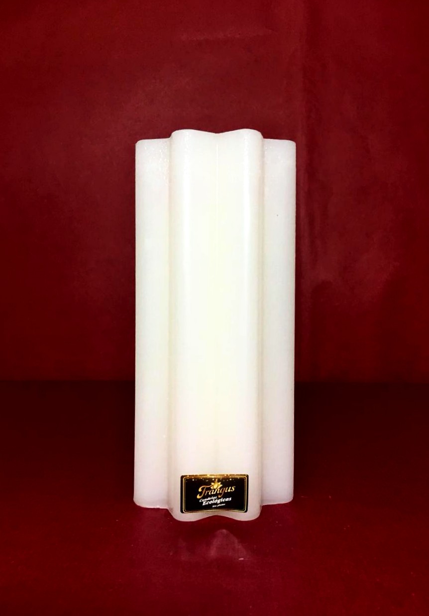 Velon Flor Mediano Rayado Blanco