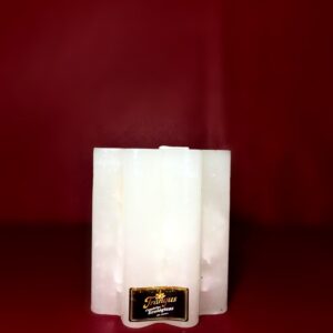 Velon Flor Pequeña Rayada blanco